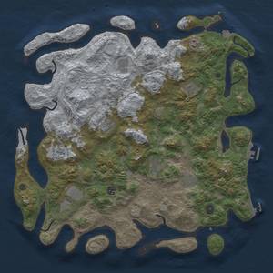 Thumbnail Rust Map: Procedural Map, Size: 4500, Seed: 80124, 18 Monuments