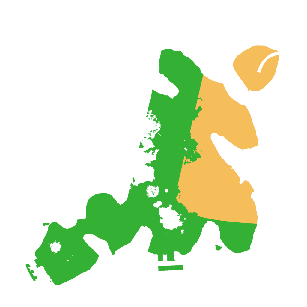 Biome Rust Map: Procedural Map, Size: 2500, Seed: 110360860