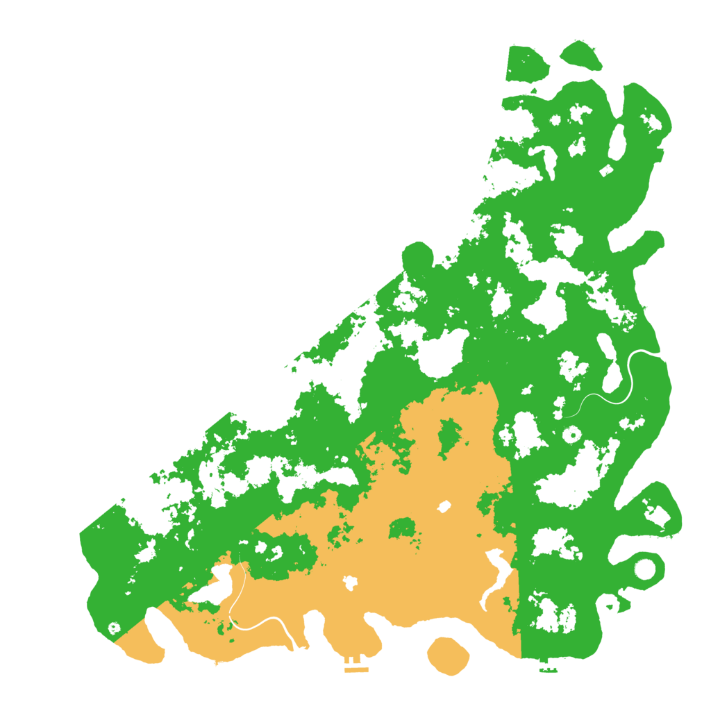Biome Rust Map: Procedural Map, Size: 6000, Seed: 3435634
