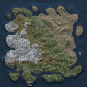 Thumbnail Rust Map: Procedural Map, Size: 4000, Seed: 551379650, 18 Monuments