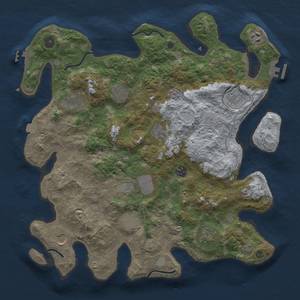 Thumbnail Rust Map: Procedural Map, Size: 4000, Seed: 60170377, 19 Monuments