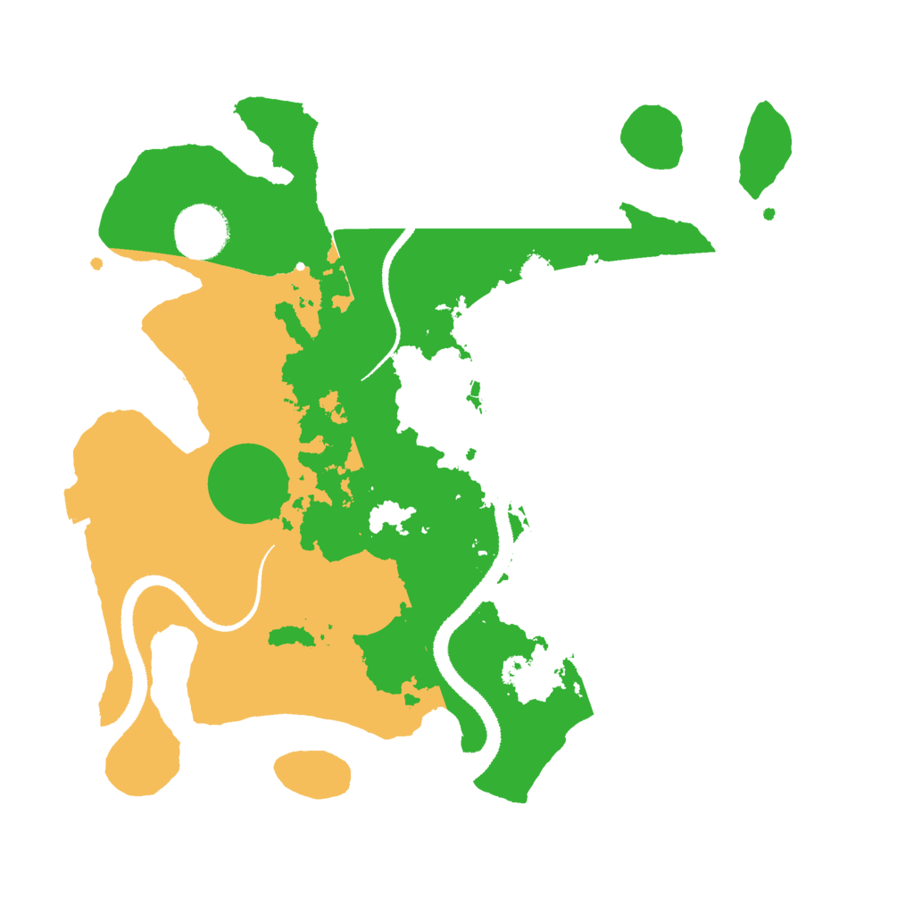 Biome Rust Map: Procedural Map, Size: 3000, Seed: 4665583