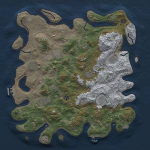 Thumbnail Rust Map: Procedural Map, Size: 4250, Seed: 351300953, 19 Monuments