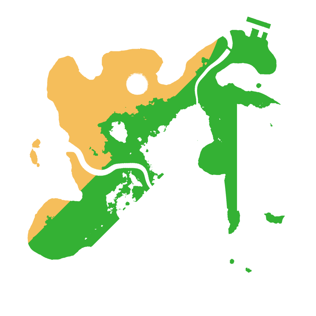 Biome Rust Map: Procedural Map, Size: 2600, Seed: 8060