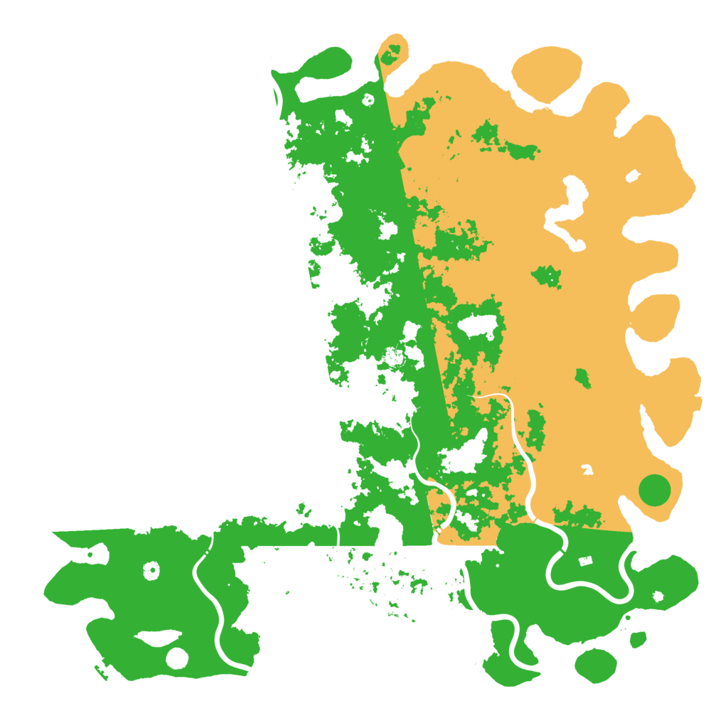 Biome Rust Map: Procedural Map, Size: 6000, Seed: 1669480777