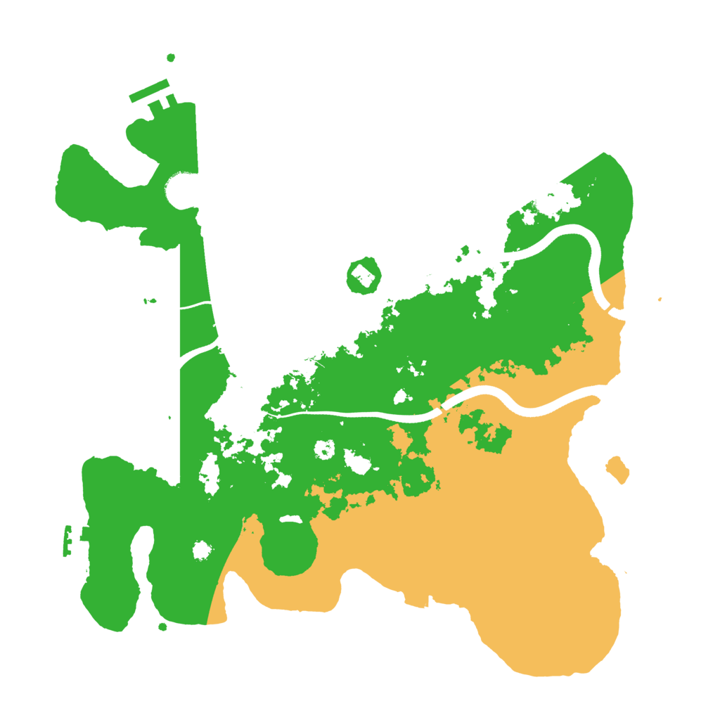 Biome Rust Map: Procedural Map, Size: 3500, Seed: 1261138397