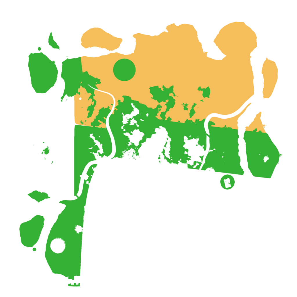 Biome Rust Map: Procedural Map, Size: 3500, Seed: 1851141151