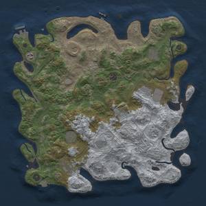 Thumbnail Rust Map: Procedural Map, Size: 4250, Seed: 1562360736, 19 Monuments