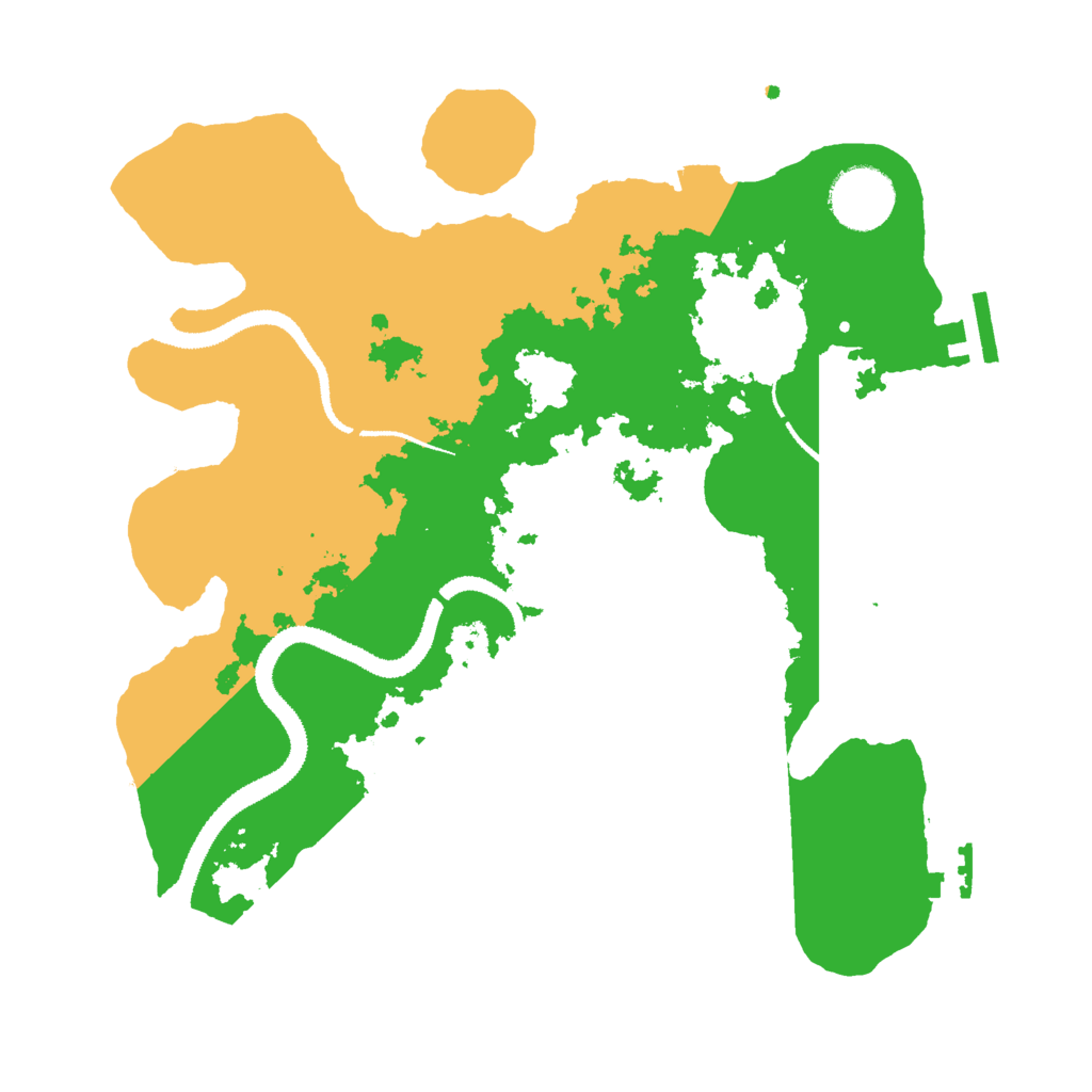 Biome Rust Map: Procedural Map, Size: 3000, Seed: 1118