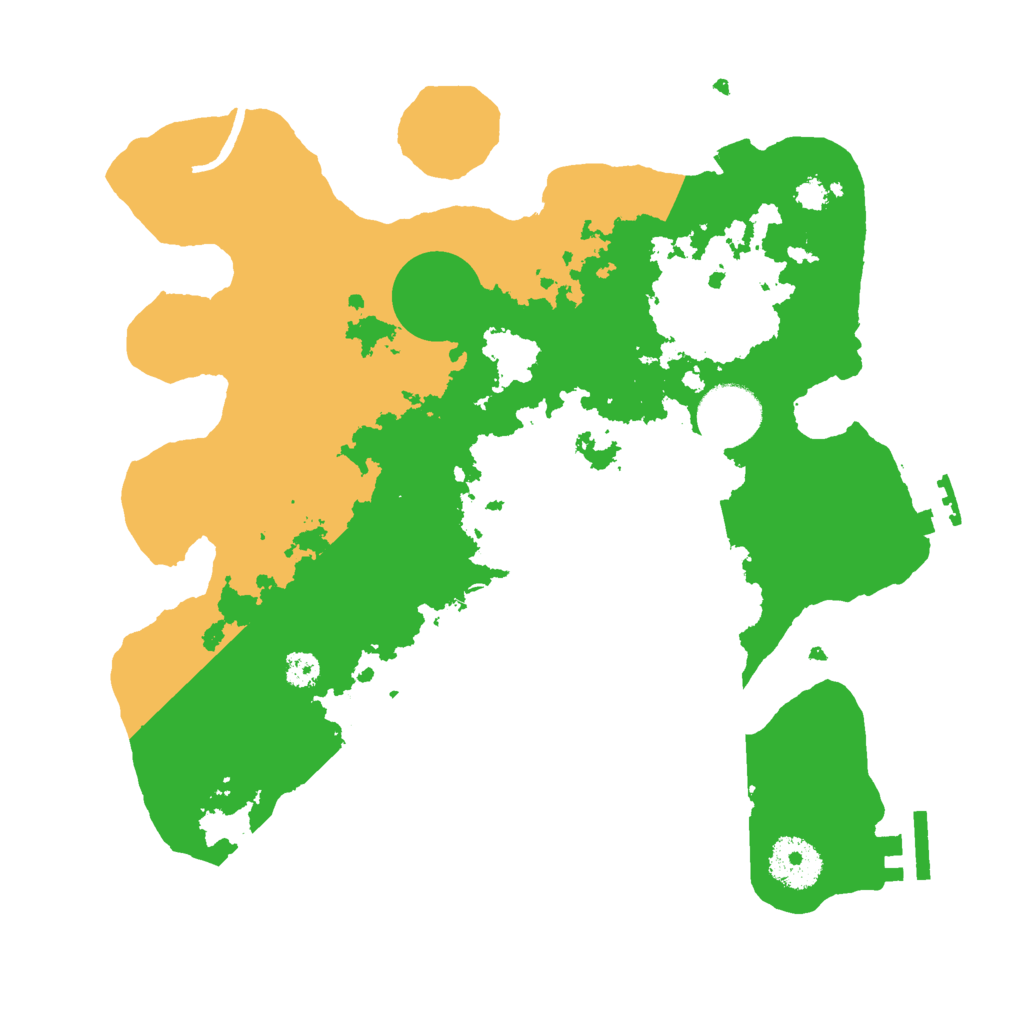 Biome Rust Map: Procedural Map, Size: 3000, Seed: 1118