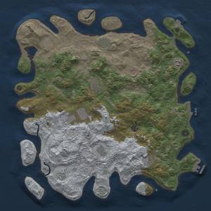 Thumbnail Rust Map: Procedural Map, Size: 4500, Seed: 314382703, 19 Monuments