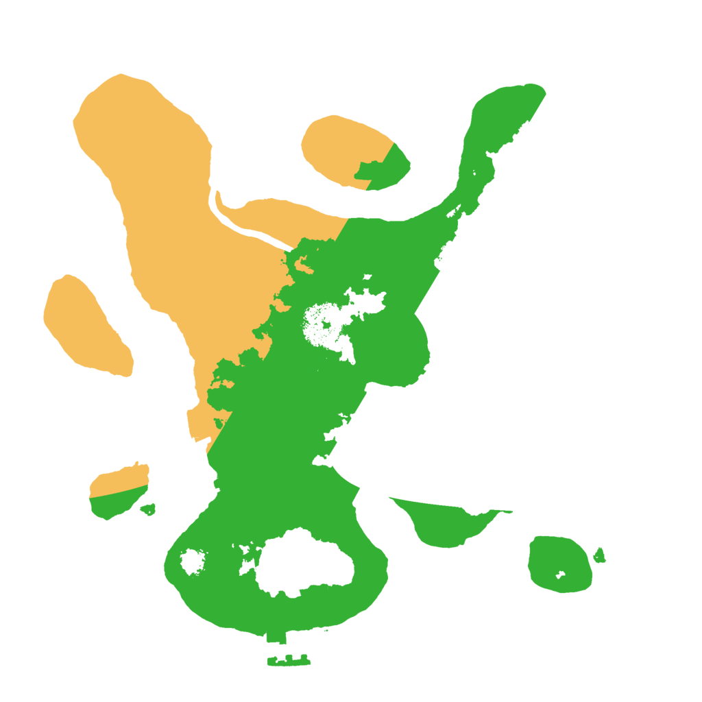 Biome Rust Map: Procedural Map, Size: 2500, Seed: 648083409