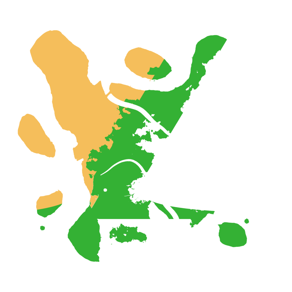 Biome Rust Map: Procedural Map, Size: 2500, Seed: 648083409