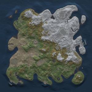 Thumbnail Rust Map: Procedural Map, Size: 4000, Seed: 748568184, 18 Monuments