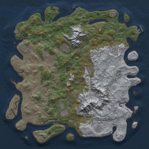 Thumbnail Rust Map: Procedural Map, Size: 5000, Seed: 1859582849, 19 Monuments