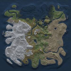 Thumbnail Rust Map: Procedural Map, Size: 4250, Seed: 226002079, 16 Monuments