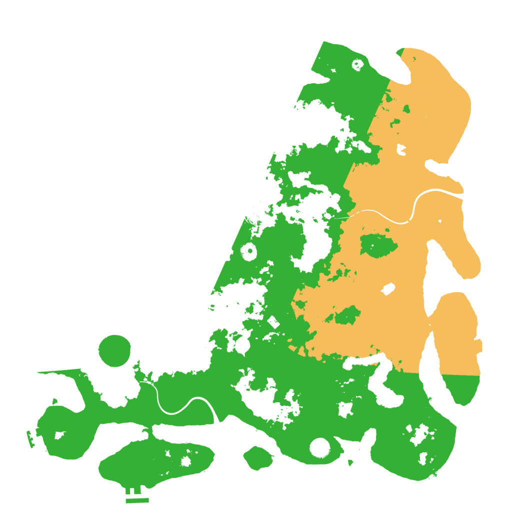 Biome Rust Map: Procedural Map, Size: 4500, Seed: 727497