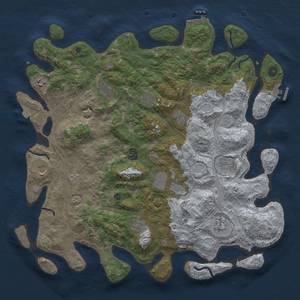 Thumbnail Rust Map: Procedural Map, Size: 4500, Seed: 2769155, 19 Monuments