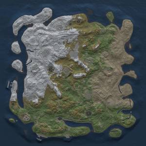 Thumbnail Rust Map: Procedural Map, Size: 4500, Seed: 2088685786, 19 Monuments