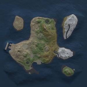 Thumbnail Rust Map: Procedural Map, Size: 2350, Seed: 989014, 5 Monuments