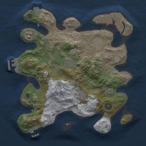 Thumbnail Rust Map: Procedural Map, Size: 3000, Seed: 153463713, 13 Monuments