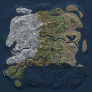 Thumbnail Rust Map: Procedural Map, Size: 4250, Seed: 280630450, 14 Monuments