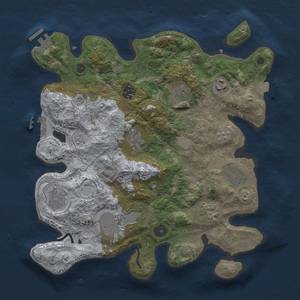 Thumbnail Rust Map: Procedural Map, Size: 3500, Seed: 1603382146, 17 Monuments