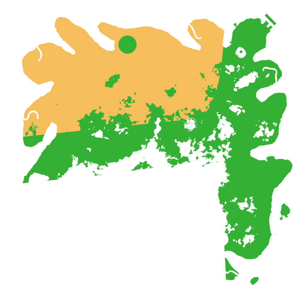 Biome Rust Map: Procedural Map, Size: 4500, Seed: 1258111169