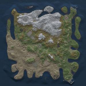 Thumbnail Rust Map: Procedural Map, Size: 4250, Seed: 6789678, 19 Monuments