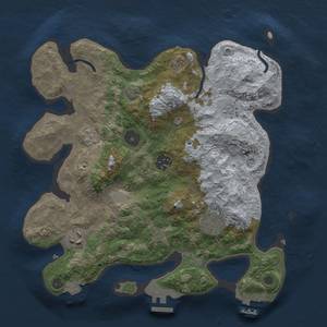 Thumbnail Rust Map: Procedural Map, Size: 3100, Seed: 23936288, 12 Monuments