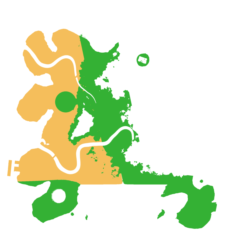 Biome Rust Map: Procedural Map, Size: 3100, Seed: 23936288