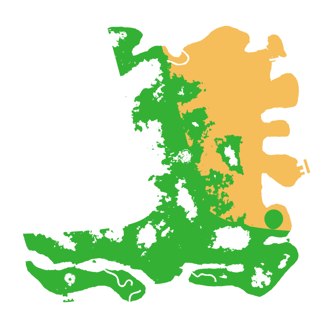 Biome Rust Map: Procedural Map, Size: 4500, Seed: 1118643296