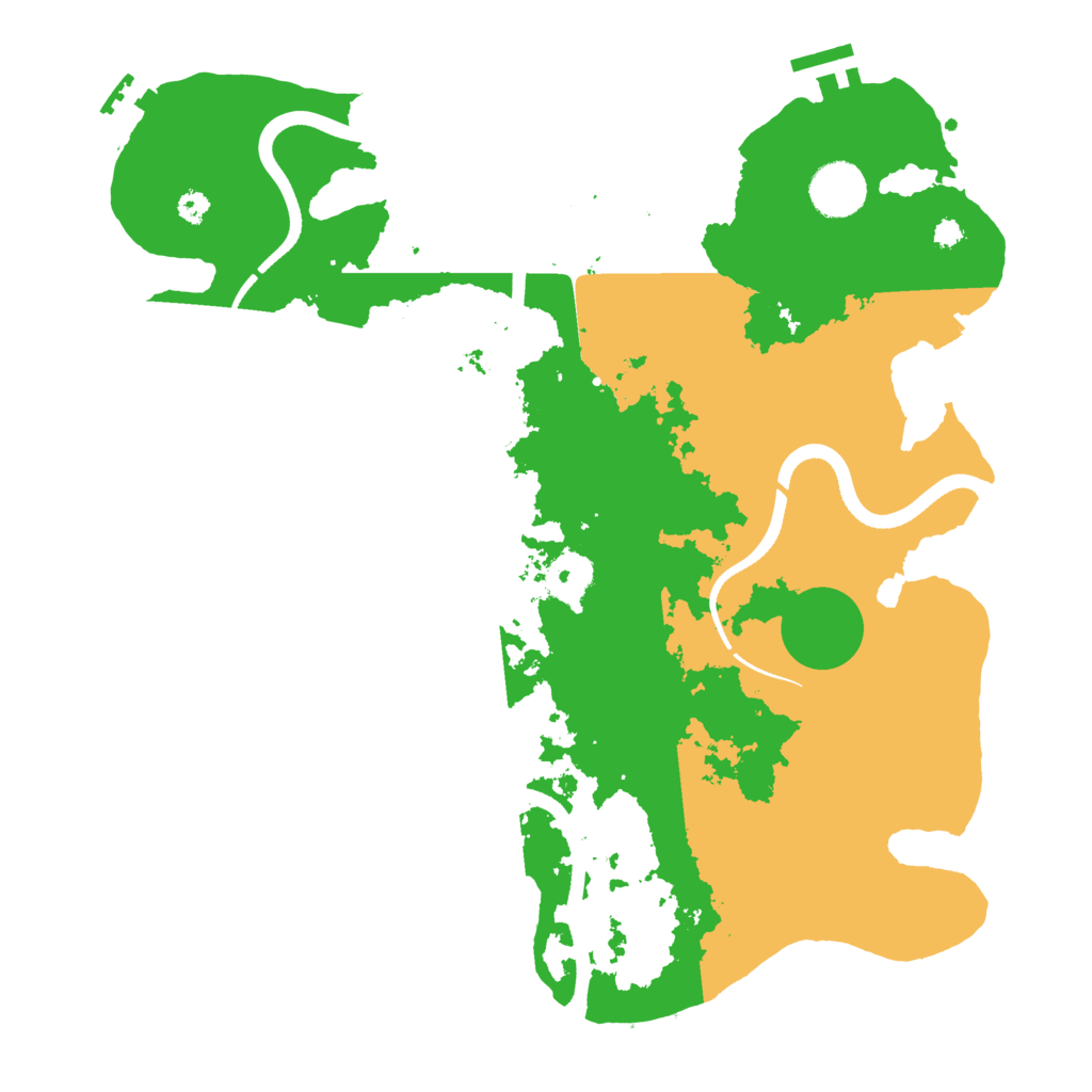 Biome Rust Map: Procedural Map, Size: 3500, Seed: 2018795643