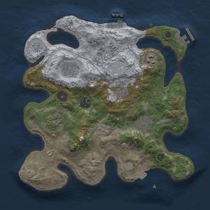 Thumbnail Rust Map: Procedural Map, Size: 3000, Seed: 222481998, 15 Monuments