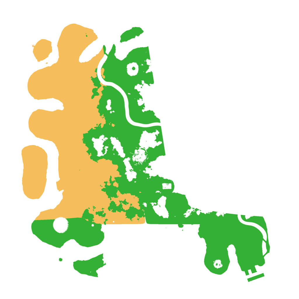 Biome Rust Map: Procedural Map, Size: 3500, Seed: 442850114