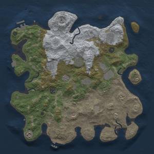 Thumbnail Rust Map: Procedural Map, Size: 3850, Seed: 1346590289, 18 Monuments