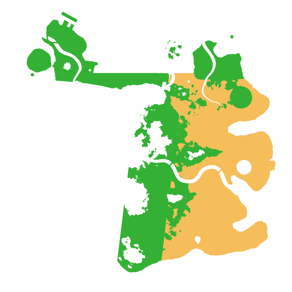 Biome Rust Map: Procedural Map, Size: 3500, Seed: 704459891