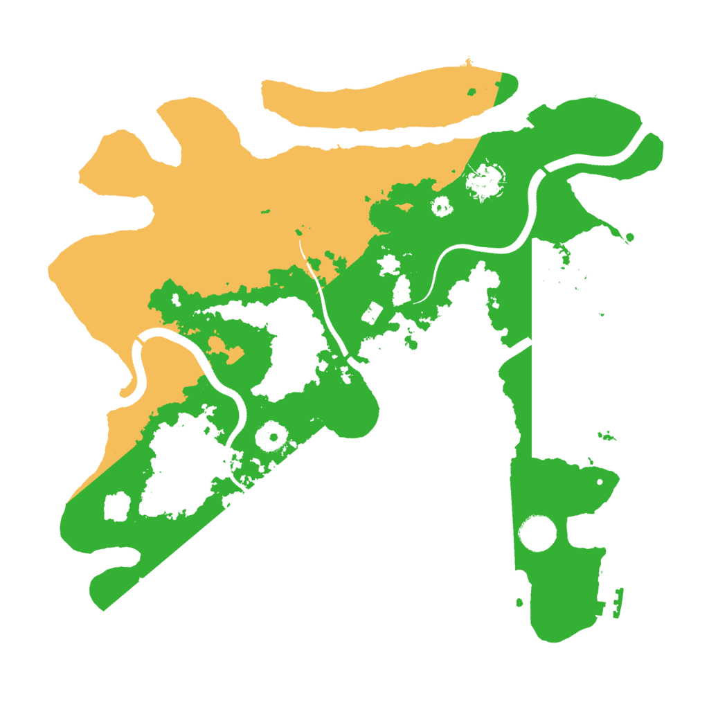 Biome Rust Map: Procedural Map, Size: 3500, Seed: 393138099