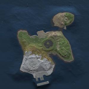 Thumbnail Rust Map: Procedural Map, Size: 1500, Seed: 38482, 5 Monuments