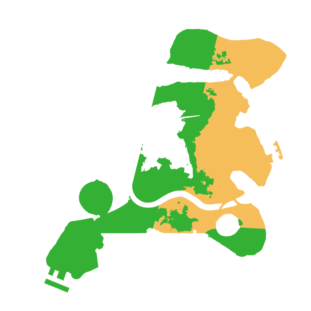 Biome Rust Map: Procedural Map, Size: 2500, Seed: 464364942
