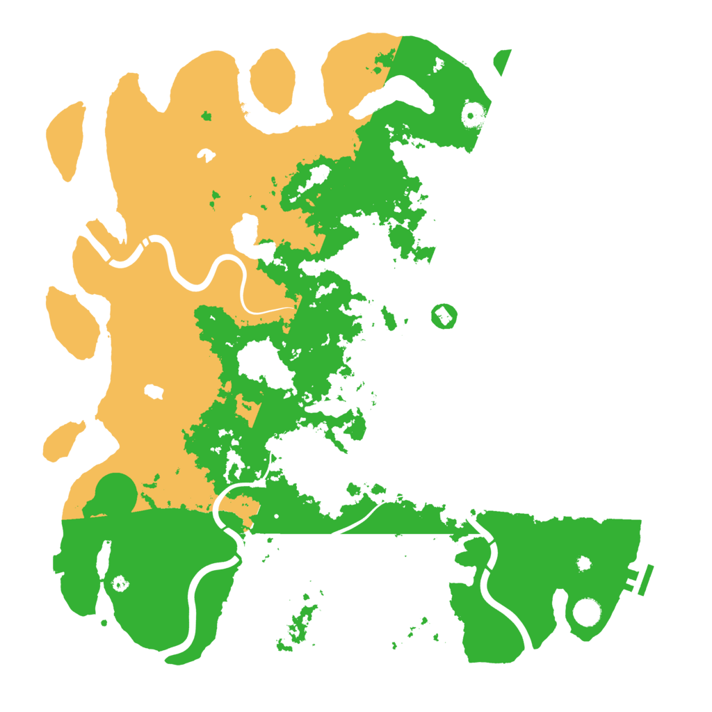 Biome Rust Map: Procedural Map, Size: 4500, Seed: 208863098