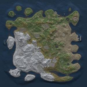 Thumbnail Rust Map: Procedural Map, Size: 4000, Seed: 1499634793, 19 Monuments