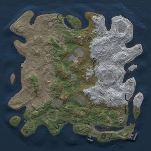 Thumbnail Rust Map: Procedural Map, Size: 4250, Seed: 35549786, 19 Monuments