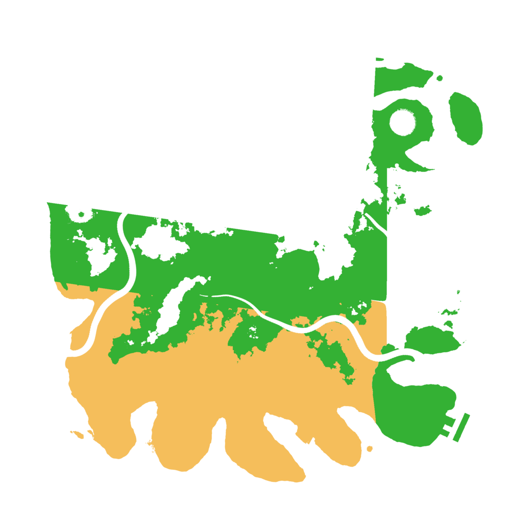 Biome Rust Map: Procedural Map, Size: 3500, Seed: 66899420