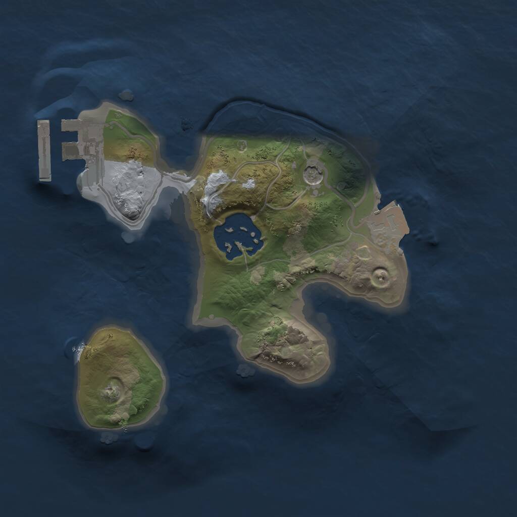 Rust Map: Procedural Map, Size: 1700, Seed: 2, 4 Monuments