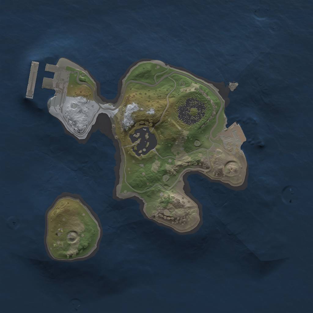 Rust Map: Procedural Map, Size: 1700, Seed: 2, 5 Monuments