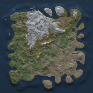 Thumbnail Rust Map: Procedural Map, Size: 4000, Seed: 120273945, 18 Monuments