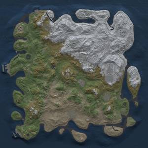 Thumbnail Rust Map: Procedural Map, Size: 4500, Seed: 2379802, 19 Monuments