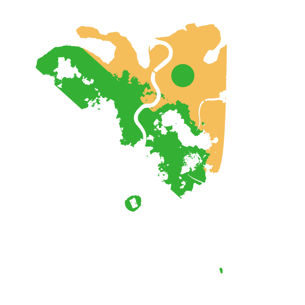 Biome Rust Map: Procedural Map, Size: 3500, Seed: 51000