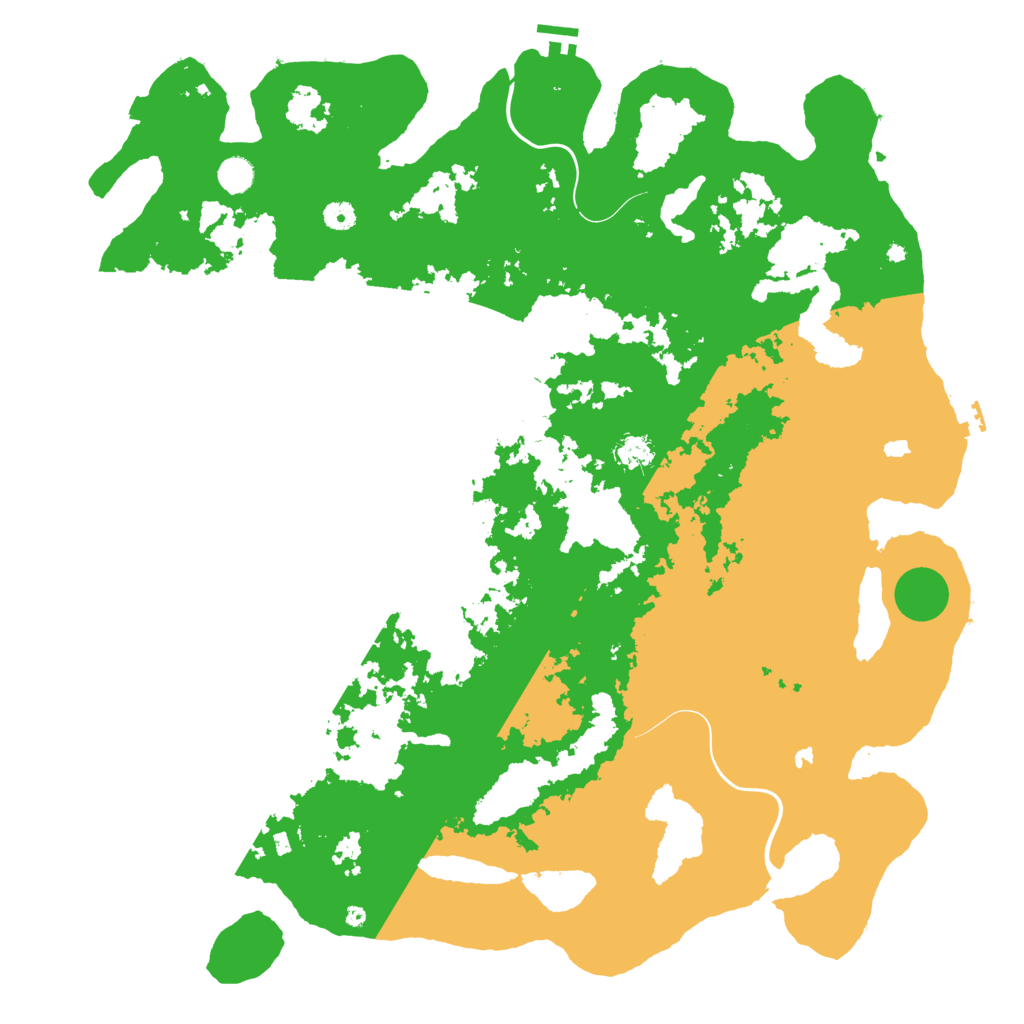 Biome Rust Map: Procedural Map, Size: 5000, Seed: 32765